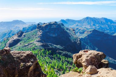Dağların güzel manzara. Grand Canaria. İspanya. Seyahat eder. Geri kalan.