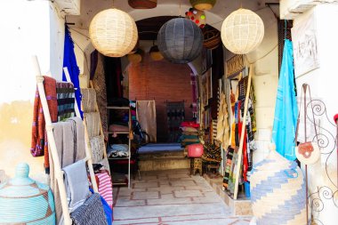 Marakeş güzel hediyelik eşya dükkanı, Fas Travels