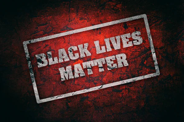 Black Lives Matters. The inscription on the background of the old red wall. Equal rights of citizens. Conflicts