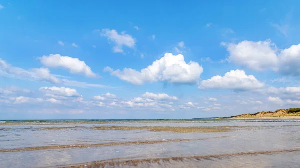 Paysage Marin Avec Beaux Nuages Danemark Mer Nord Nature — Photo