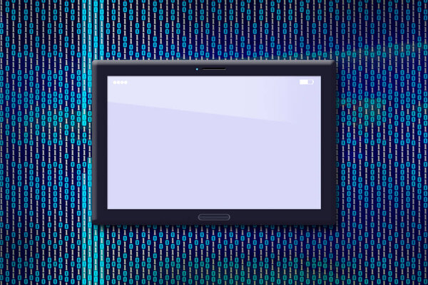 Мбаппе на фоне бинарного кода на темном фоне. Принято. Ремонт, настройка компьютеров. Современные технологии
.