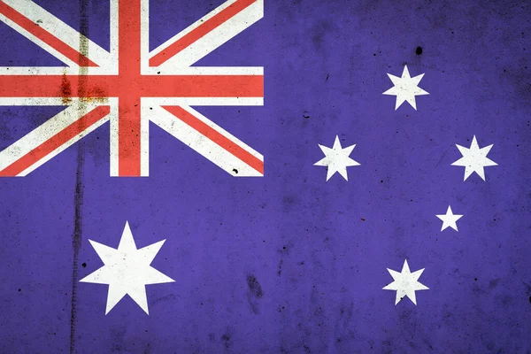 Bandera Australia Muro Hormigón Viaja Banderas Símbolos —  Fotos de Stock