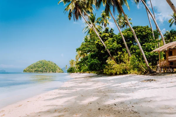 Tropický ostrov pláže krajiny, Coron, Palawan, Filipíny — Stock fotografie