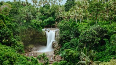Epic Tegenungan Waterfall. Ubud in Bali, Indonesia clipart