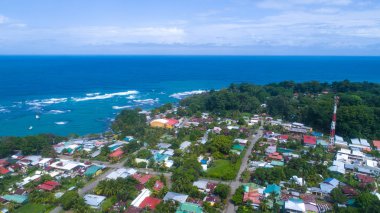 Kosta Rika Puerto Viejo Karayipler'de, havadan görüntü