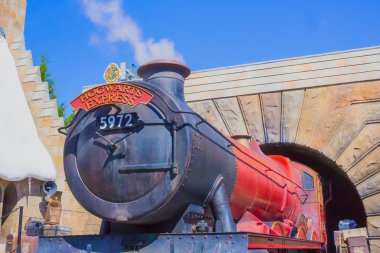 Orlando, Florida, Amerika Birleşik Devletleri - 09 Mayıs 2018: Büyücü Dünya Harry Potter, Hogwarts Express