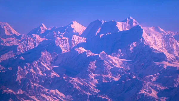 Himalája Hegység Nepálban Nézd Kis Falu Braga Annapurna Circuit Naplemente — Stock Fotó