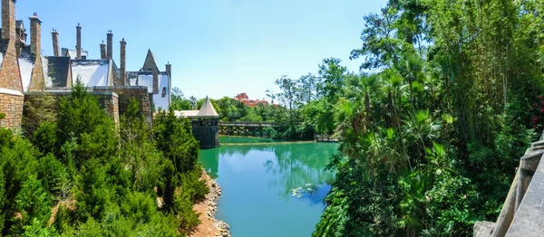 Orlando Florida Usa Marzo 2014 Universal Hogwarts World Castle Negli — Foto Stock