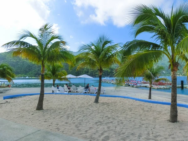 A praia Labadee ilha no Haiti — Fotografia de Stock