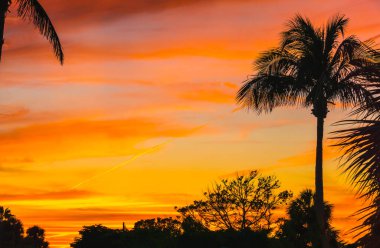 Siesta anahtar Florida gün batımında