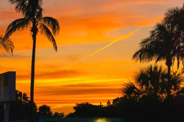 Siesta anahtar Florida gün batımında