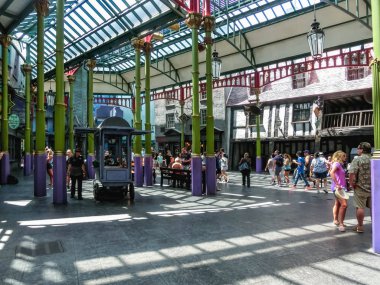 Orlando, Amerika Birleşik Devletleri - 05 Ocak 2017: Büyücü dünya Universal Studios Orlando, Harry Potter. Universal Studios Orlando bir tema park resort Orlando, Florida olduğunu.