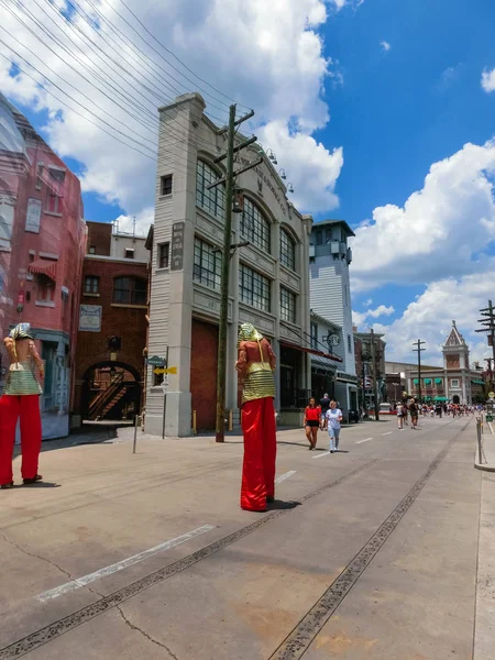 ORLANDO, FLORIDA, USA - MAY 08, 2018: Entrance to Revenge of the Mummy ride at Universal Studios Orlando — Stock Photo, Image