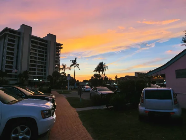 Zonsondergang op de Siesta Key Florida — Stockfoto