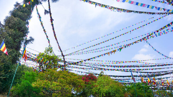 Asian holiday flags