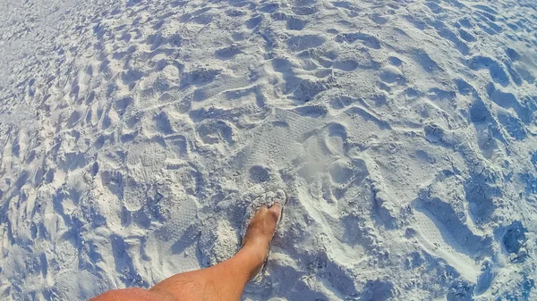 シエスタ キー、アメリカ合衆国 - シエスタ キーのビーチの白い砂 — ストック写真