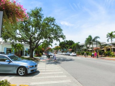 Naples, Amerika Birleşik Devletleri - 8 Mayıs 2018: Naples, Florida ABD plajda güzel bir ev