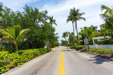 Naples, Florida ABD plaj Caddesinde güzel
