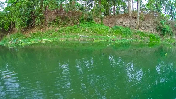 Cocodrilo cerca del río Rapti, en el Parque Nacional de Chitwan — Foto de Stock