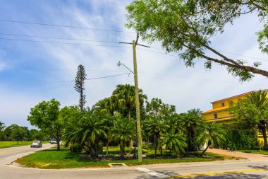 Naples, Florida ABD plaj Caddesinde güzel
