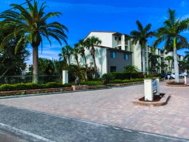 Siesta Key, Amerika Birleşik Devletleri - 11 Mayıs 2018: Beach hotel Siesta anahtar Florida, Usa adlı