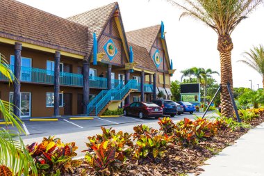 Kakao beach, Florida, Amerika Birleşik Devletleri - 29 Nisan 2018: Vakulla suites beach otel