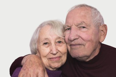 Mutlu yaşlı çift.