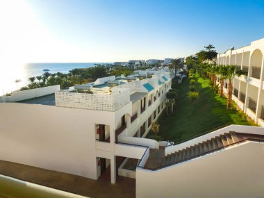 Sabah erken, Mısır, Şarm El-Şeyh Kızıldeniz kıyısını