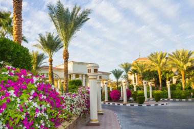 Sharm El Sheikh, Mısır - 05 Ocak 2019: Sultan bahçeleri Resort, Sharm El Sheikh