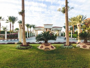 Sharm El Sheikh, Mısır - 05 Ocak 2019: Sultan bahçeleri Resort, Sharm El Sheikh