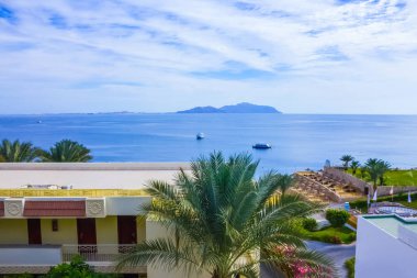 Güneşli bir gün kumsalda Kızıldeniz