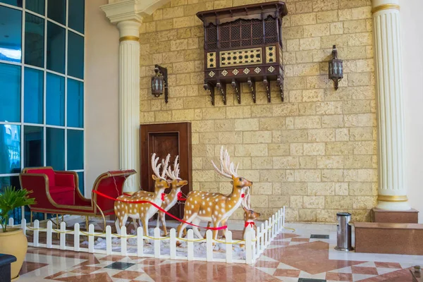 Sharm El Sheikh, Egipto - 05 de enero de 2019: El lobby en Sultan Gardens Resort en Sharm El Sheikh, Egipto — Foto de Stock