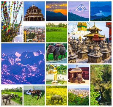 kolaj popüler Nepal seyahat gidilecek - Katmandu Vadisi'nde ve himalaya Dağları