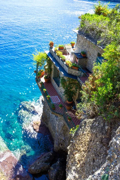 Tengerparti villák közelében Portofino, Olaszország — Stock Fotó