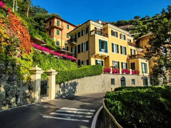Seaside villas near Portofino in Italy — Stock Photo, Image
