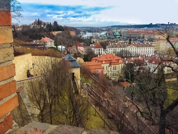 Vue Aérienne Des Toits Vieille Ville Prague République Tchèque — Photo