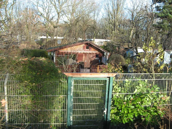 Campo Camino Hacia Lago Tegel Distrito Berlín Hermsdorf Berlín Alemania —  Fotos de Stock