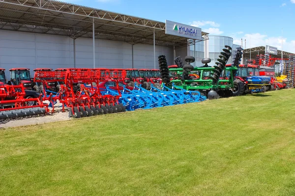 Kiev Ucrania Junio 2020 Tractor Cultivador Unia Tierra Para Tecnología — Foto de Stock