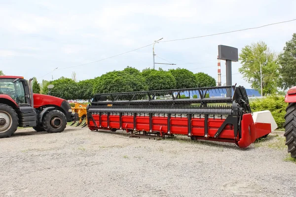 Fragmen Dari Gabungan Pemanen Malaikat Maut Konsep Agro Industri — Stok Foto