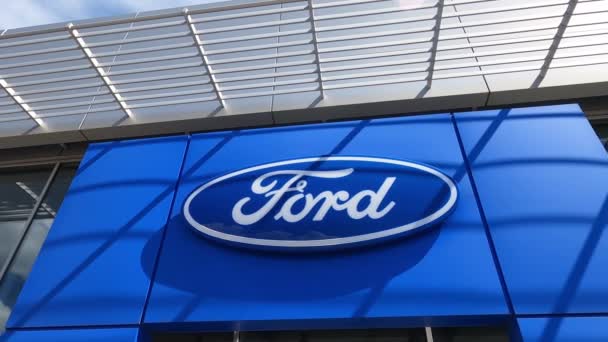 Kyjev Ukrajina Srpna2020 Ford Store Kyiv Ukraine August15 2020 Ford — Stock video