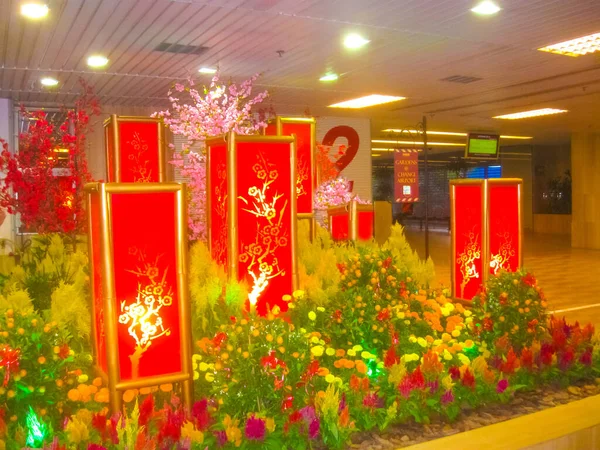 シンガポール 2008年12月24日 シンガポールのチャンギ国際空港 チャンギ空港は シンガポールを220都市以上に結ぶ6 100週便を運航する100以上の航空会社にサービスを提供しています — ストック写真