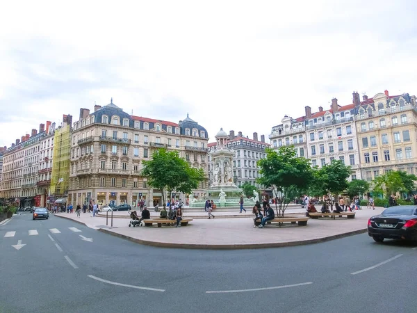 Lyon France June 2016 Fountain Jacobin Place Lyon France June — Stock Photo, Image