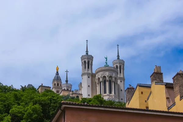 Notre Dame Fourviers Lyon Francie Evropa — Stock fotografie