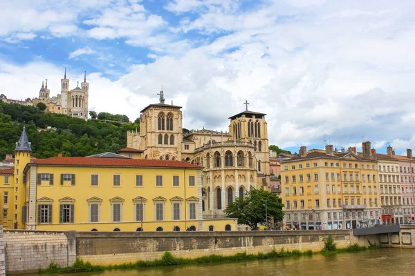 Lyon Frankrijk Augustus 2019 Saint Jean Cathedral Saint Jean Baptiste — Stockfoto