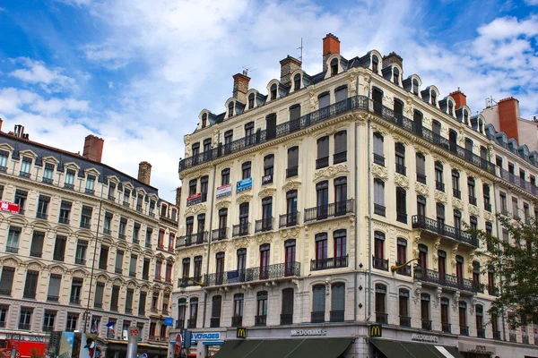 stock image Lyon, France - June 16, 2016: The view of old buildings at Lyon city, France