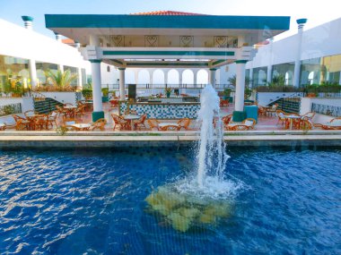 Sharm El Sheikh, Mısır - 14 Eylül 2020: Hotel Siva Sharm, eski Savita Resort, Sharm El Sheikh, Mısır 'da 14 Eylül 2020