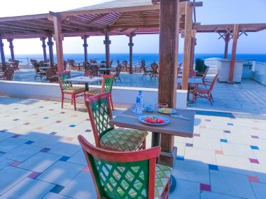 Sharm El Sheikh, Mısır - 14 Eylül 2020: Hotel Siva Sharm, eski Savita Resort, Sharm El Sheikh, Mısır 'da 14 Eylül 2020