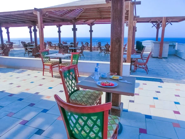 Sharm El Sheikh, Mısır - 14 Eylül 2020: Hotel Siva Sharm, eski Savita Resort, Sharm El Sheikh, Mısır 'da 14 Eylül 2020