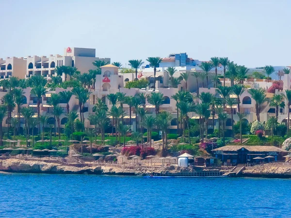 Sharm Sheikh Egypt September 2020 Beach Park Area Hotel Four — Stock Photo, Image