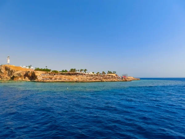 Scogliere Sul Mar Rosso Spiaggia Fanar Egitto — Foto Stock